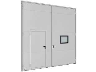 Распашные гаражные ворота SG-SS 3900x4000